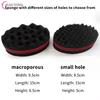 Barber Shop Men Hair Braider Twist Sponge Gloves African Hair Styling Fork Comb Hair Curls Foam For Salon Hairdressing Tools