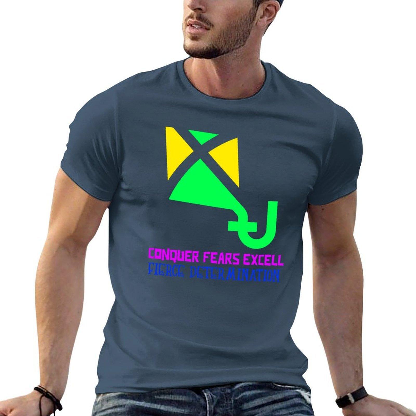 Conquer Fears Excels Fierce Determination Tshirt Utility Casual Work Tshirt S