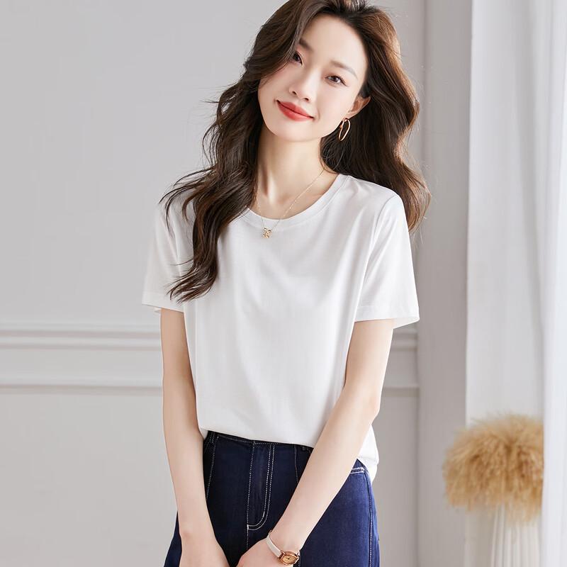 Srcr Silk Blend Regular Fit Short Sleeve T-shirt