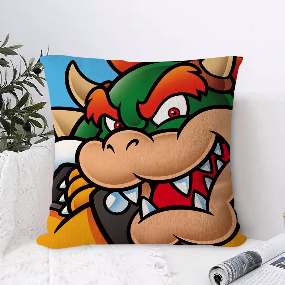 

Super Cute Style MMario Game Soft Plush Pillowcase DoubleSided Printed Cushion Cover Hidden Zipper Home Decor 30x30cm
