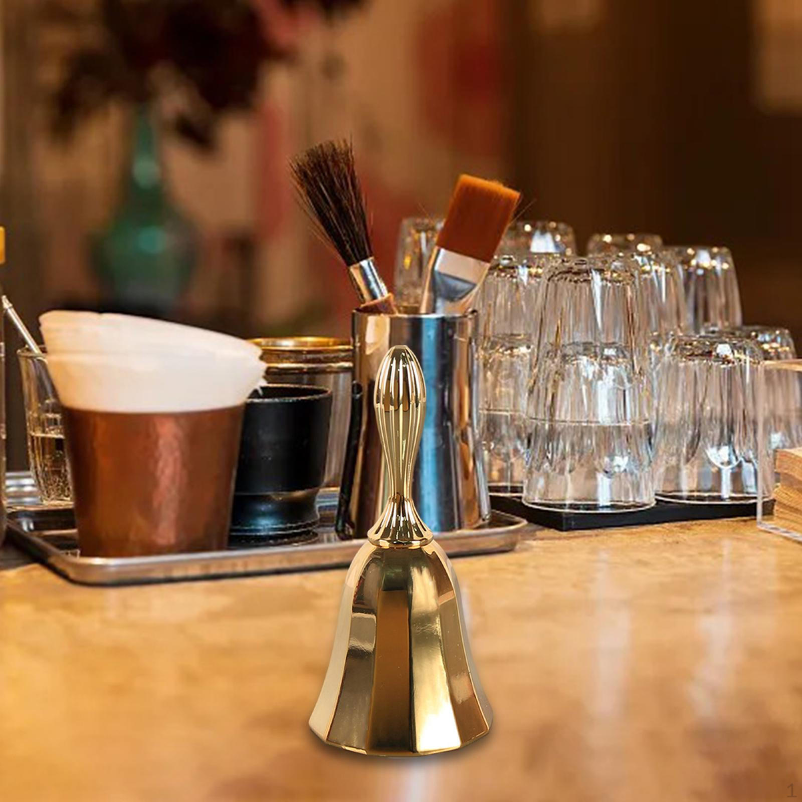 

Hand Bell Call Dinner Classroom ,Office Wedding Service Gold Bell
