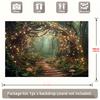 Sparkling Enchanted Forest Tapestry, Party Wedding Photography Backdrop, Home Wall Decor
