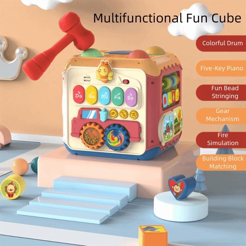 Sorting Function Toddler Hand Drum Toy Developmental Music Plaything Box Baby Activity Cube  Baby