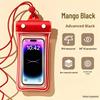 Waterproof Floating Phone Pouch with Airbag, Touchscreen Compatible, Ideal for Swimming, Rafting, and Rainproof for Food Delivery Riders.