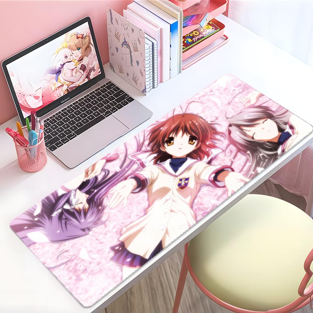 Classics Warm Anime CClannad Mouse Pad Large Thick Desk Pad Stitched Edges Gaming Mouse Mat For Pc