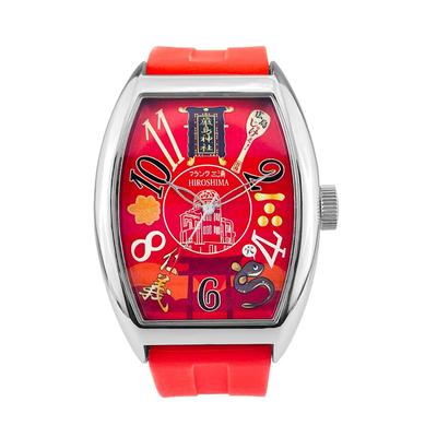 Frank Miura Watch Hiroshima Local Model 60th Birthday Celebration Prefecture Red Men's (Hiroshima)
