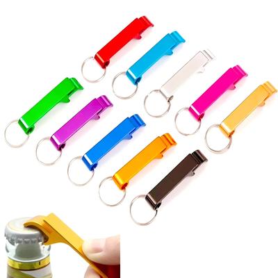 6/12/24PC Aluminum Color Bottle Opener Key Chain Wedding Gift Birthday Party Hotel Restaurant Beverage Brewery Bottle Opener Giveaway