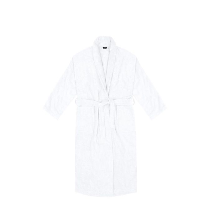 Peignoir en coton L - XL Lilas blanc