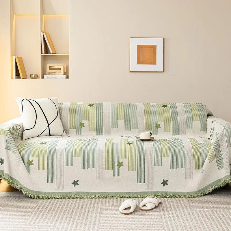 Double-Sided Chenille Sofa Cover All-Inclusive  Anti-claw living Room Sofa Cover All-Season Universal Non-slip Sofa Towel