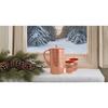 Handmade Copper Etching Embossed Jug & Glass Set 1500 ML Jug with 2 Copper Glass Pitcher for Storage Water & Serving Ware Set of 3