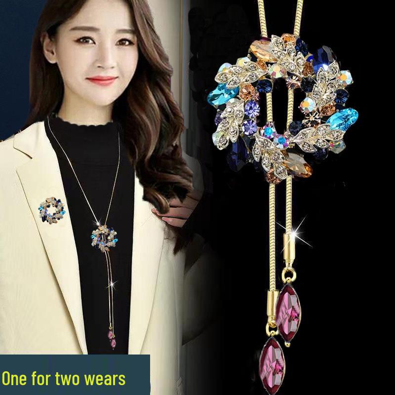 Elegant Dual-Use Sweater Chain: Women's Luxe Tassel Necklace for Versatile Autumn/Winter Fashion