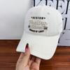 American college style letter embroidery soft top baseball cap women's new spring and summer versatile sunshade cap