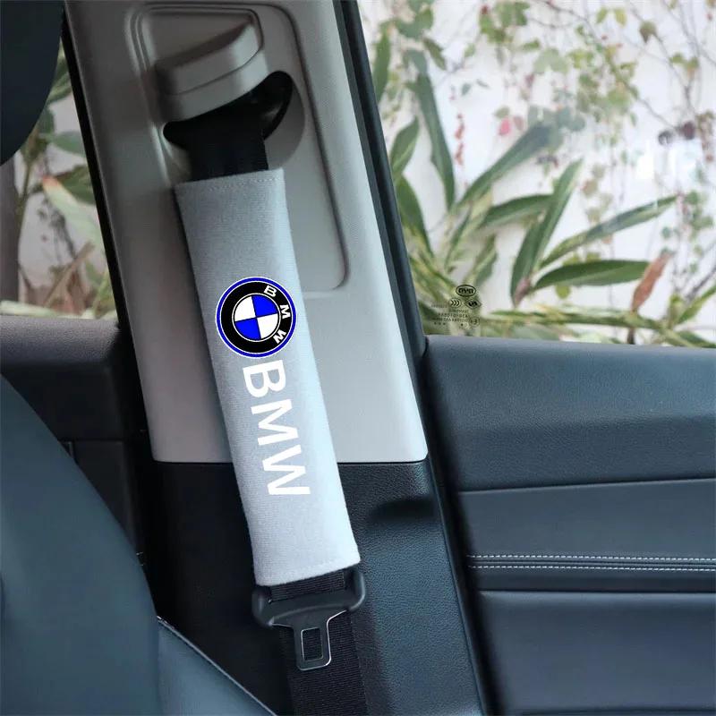LBHBE1 2026 Car Sticker Car Seat Belt Cover Styling Cotton Safety Shoulder Protector for BMW M Performance E39 E46 E90 E30 E60 E91 E92