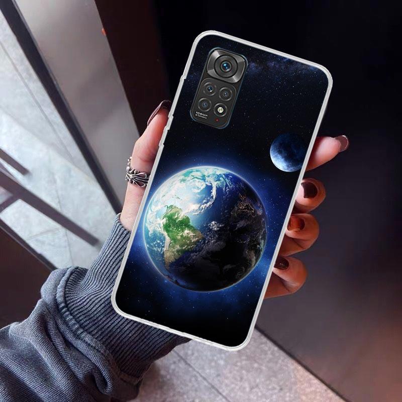Earth Stars Space Phone Case For Xiaomi Redmi Note 15 14 14S 13 12S 12 Pro Plus 11S 11 10S 10 4G Cover 11E 11T 5G Print Fundas R