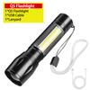 500LM Portable Flashlight 3 Light Modes LED Camping Flashlight Tactical Camping Lantern 1200Mah Waterproof for Emergency Using
