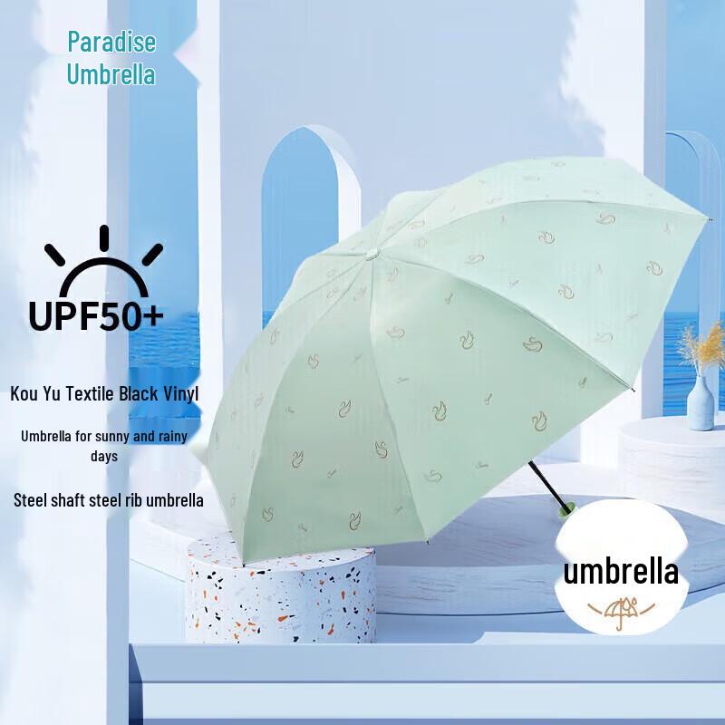 Heaven Ultra-Light Tri-Fold Portable Sun & Rain Umbrella