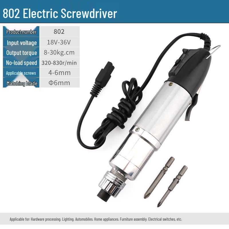 Electric Screwdriver Set 220V: Models 800, 801, 802 with Adjustable Speed and Torque