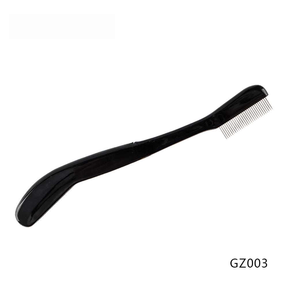 8-in-1 Stainless Steel Eyebrow & Eyelash Comb with Portable Plastic Handle