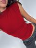 European & American Women's 2025 Fashion: Semi-High Neck Sleeveless Slim Solid Color Versatile Vest