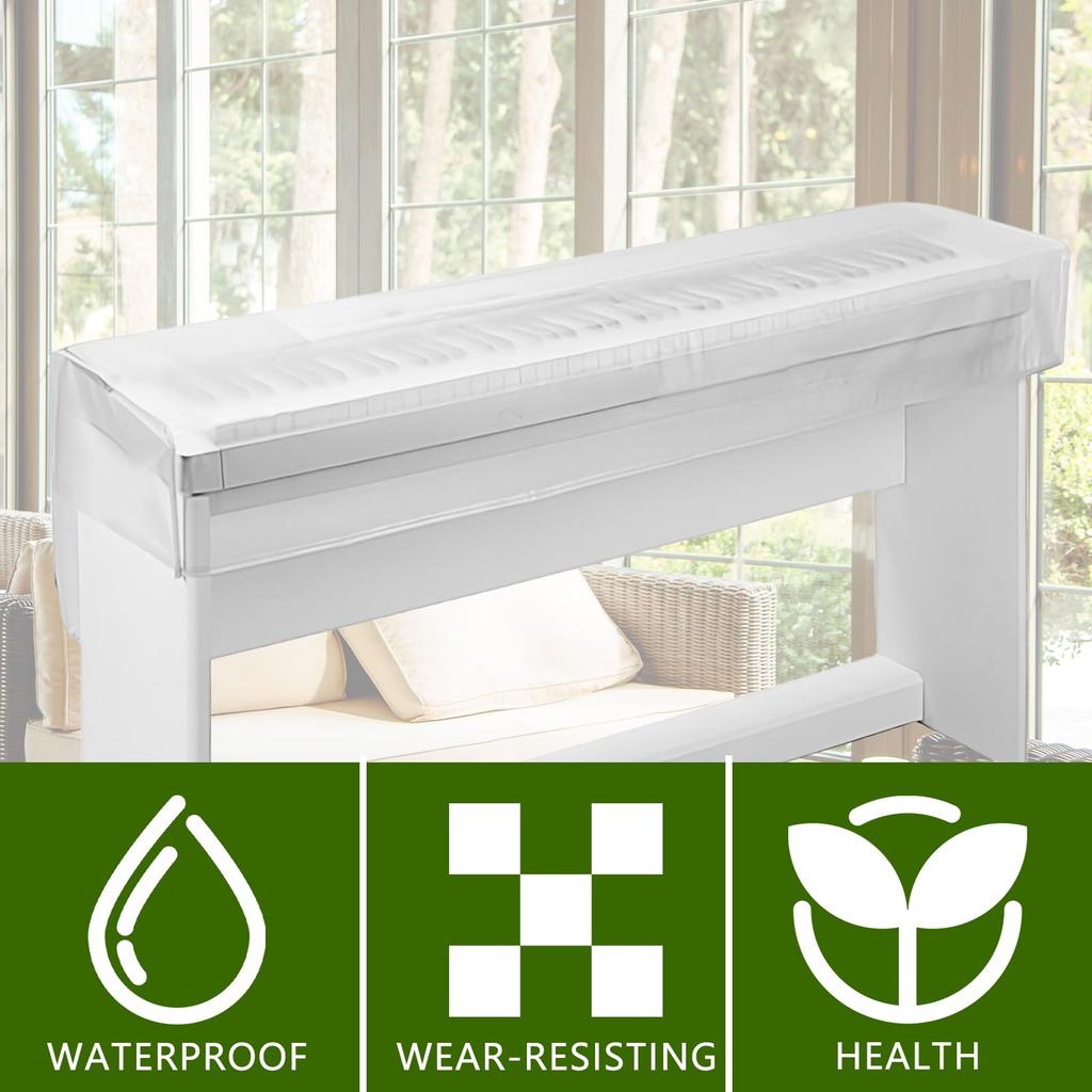 Musiin 88-Key Keyboard Electronic Piano Dust Cover - Matte Transparent Design for Protection