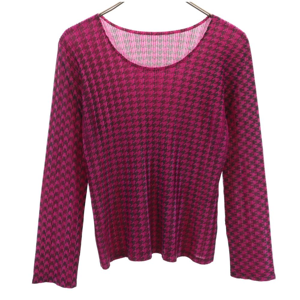 PLEATS PLEASE made in Japan Long sleeve Cut 3 pink Women Used