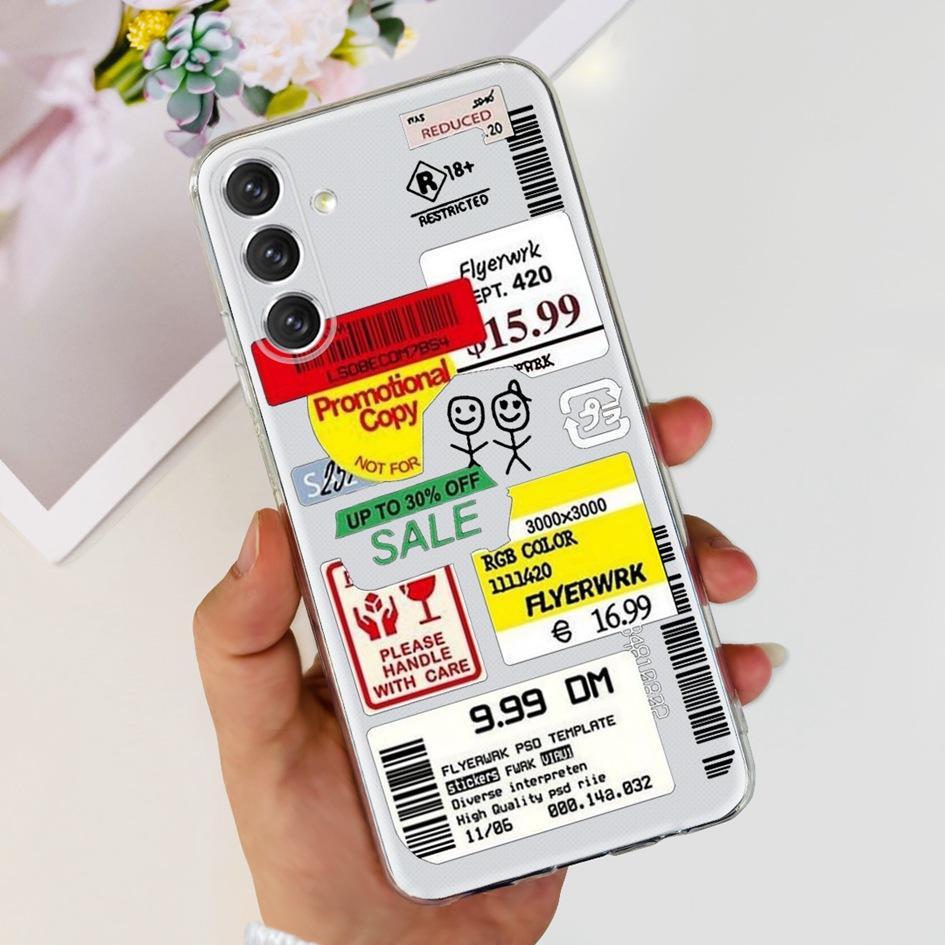 For Samsung A24 4G Case 2023 Popular Flower Astronaut Transparent Cover Soft Phone Case For Samsung A24 A14 5G SM-A146B A 24 Bag