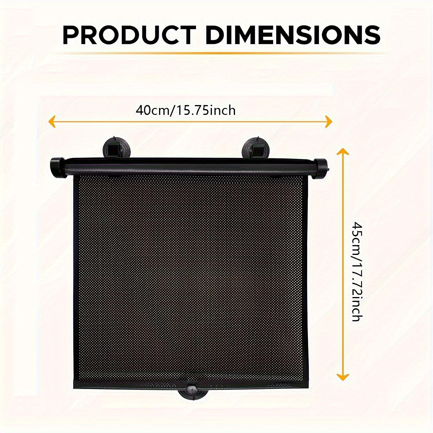 [Retractable Car Sunshade] 1pc Retractable Car Sunshade Roller - UV Blocking & Glare Reduction, Easy Slide Mechanism,