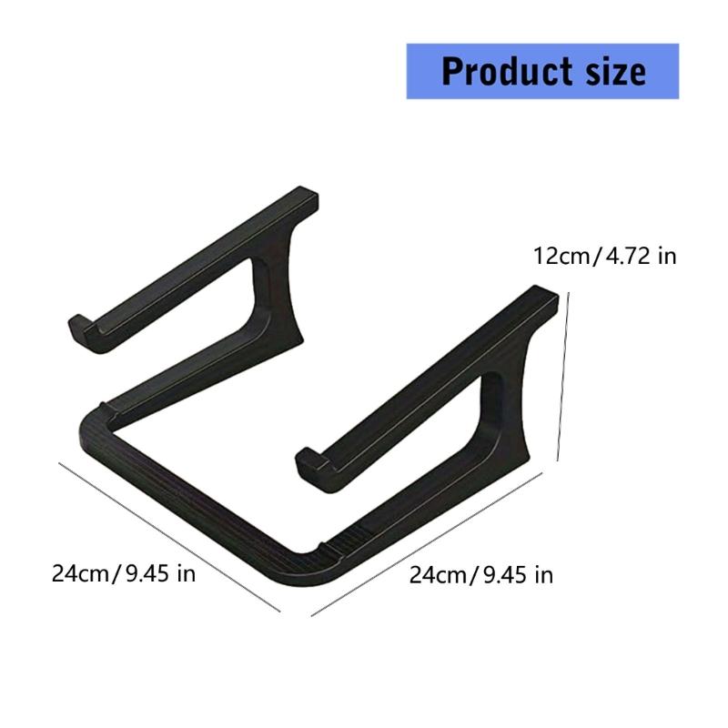 Doppeldeckiger Kunststoff-Laptopständer mit rutschfester und offener Luftstromstruktur für bessere Kühlung und Platzersparnis