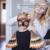 Animal Dress Up Costume For Kids Soft Felt Bird Wing Outfit Toddler Owl Chicken Parrot Fancy Party Play Role Pretend Suit
