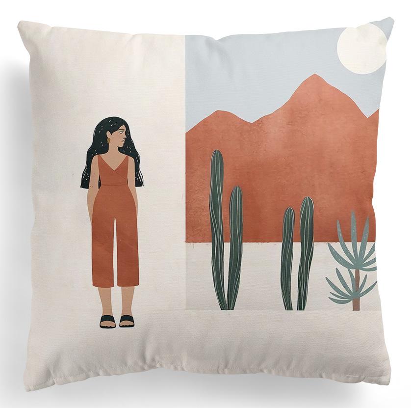 Home Kissenbezug, quadratisch, Bürodekoration, Kissenbezug, abstrakte Malerei, Druckmuster, Dekoration