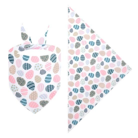 Festival Cat Bandana Easter Eggs Scarf Holiday Dog Love Hearts Patterns Triangle Bandana Bib for Easter