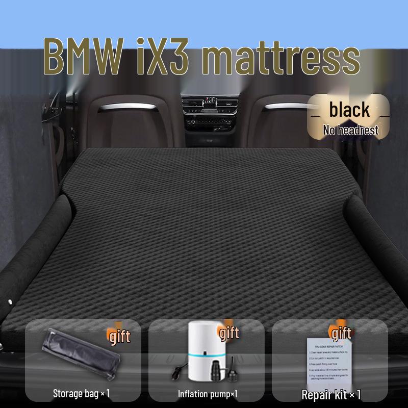 Aufblasbare Auto-Matratze für den Rücksitz des BMW iX3 - Schlafmatte für Kofferraum & Rücksitz
