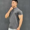 Men’s Autumn Winter Velvet Fitness Sports T-shirt Casual Short Sleeve High Collar Running Top