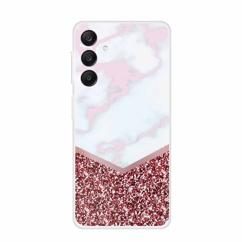 Marble Patterns Phone Case for Samsung A25 Soft Transparent TPU Clear Cover for Samsung Galaxy A 25 Protective Silicone Shell