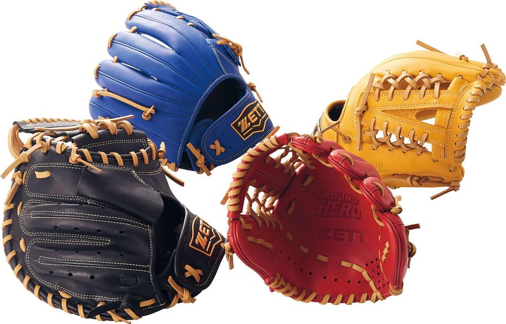 ZETT Youth Baseball Softball Ground Hero Red X Pastel Brown BJGB76545F Glove, All-Around, Left-Handed Throw, (6432), Size M,