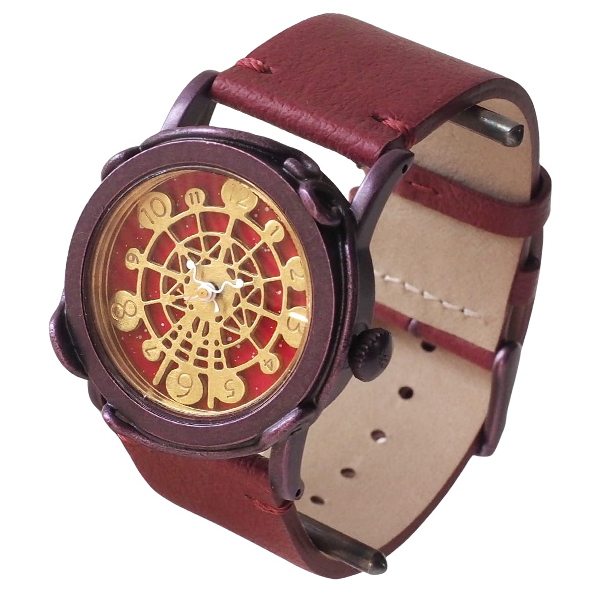 

Handmade Watch Ferris Wheel Red Kyoto Handmade Watch Brand [DEDEGUMO] Men s Women s Q31-2-RD