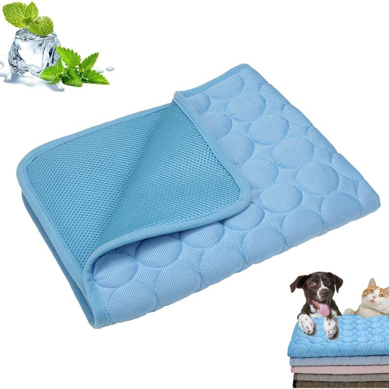 Summer Pet Cooling Mat Self Cooling Pad for Dog and Cat Waterproof Sleeping Bed Pillow Cushion Pad for Indoor Outdoor Use
