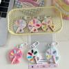 Classic Paint Palette Pendant Keychain Car Heart-Shaped Cute Keyring Art Course Grauduation Souvenir Gifts
