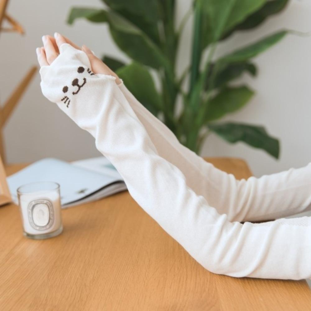 Fingerless Cat Claw Arm Cover Breathable Cat Oversleeve Cute Kitty Paw Arm Sleeves Lolita