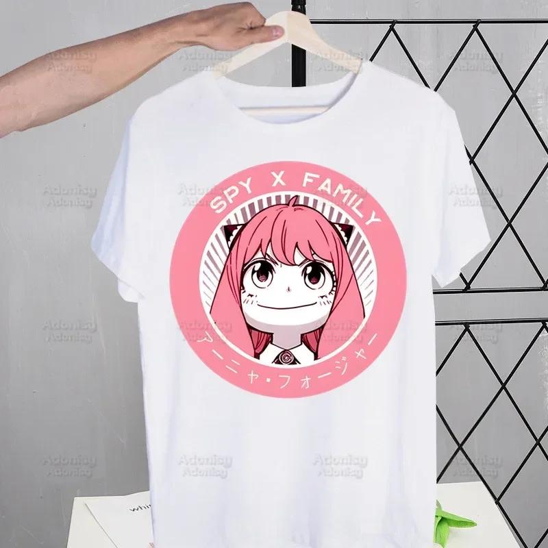 Spy X Family Anime Kawaii Anya Forger SPYFAMILY Men's Tshirt Cute Shirt Mens Fashion T-Shirt For Men Casual Tops Short Sleeve