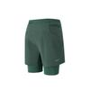 Hoka One One Two In One Elastic Solid Color Three Quarter Running Shorts Men shorts 1182277-VTYG