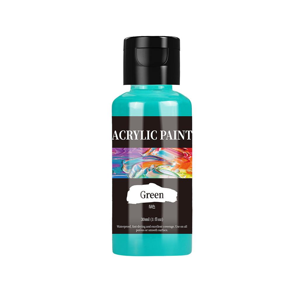 Non Toxic 26 Colors 1fl Oz 30ml Bottles Acrylic Paint No Fading Rich Pigment for Kids Adults Artists Canvas Crafts Wood