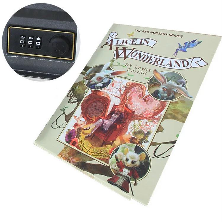 Cassaforte Domestica Alta Qualità Libro Segreto Cassaforte Nascosta Salvadanaio Salvadanaio Salvadanaio Contenitore per Contanti Scatola per Soldi Metallo Acciaio Simulazione Libri Classici