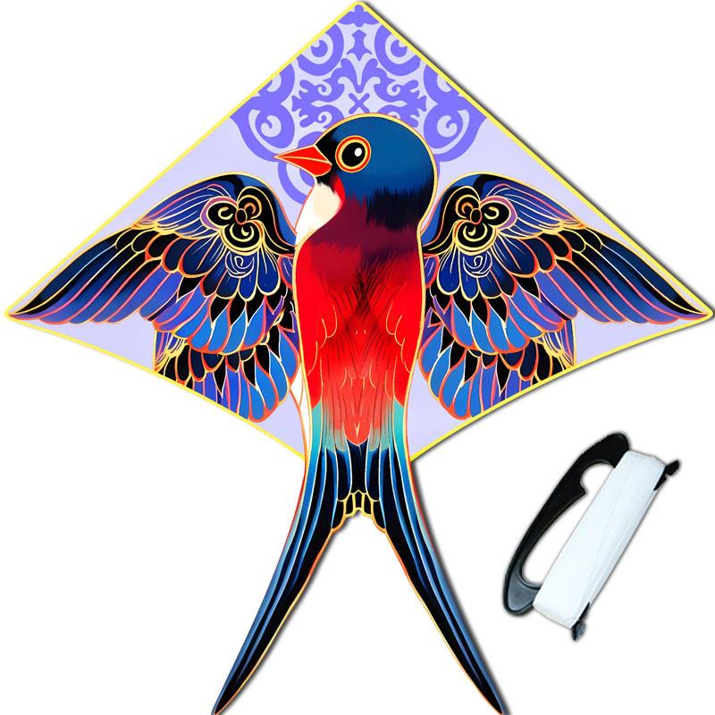 

Spring Swallow Kite With Polyester Material And Glass Fiber Frame For Kids Outdoor Play 1.2M