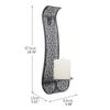 Wall Mounted Metal Candle Holder S Shaped Hollow Wrought Iron Candle Stand For Home Festival Party Candlelight Dinner