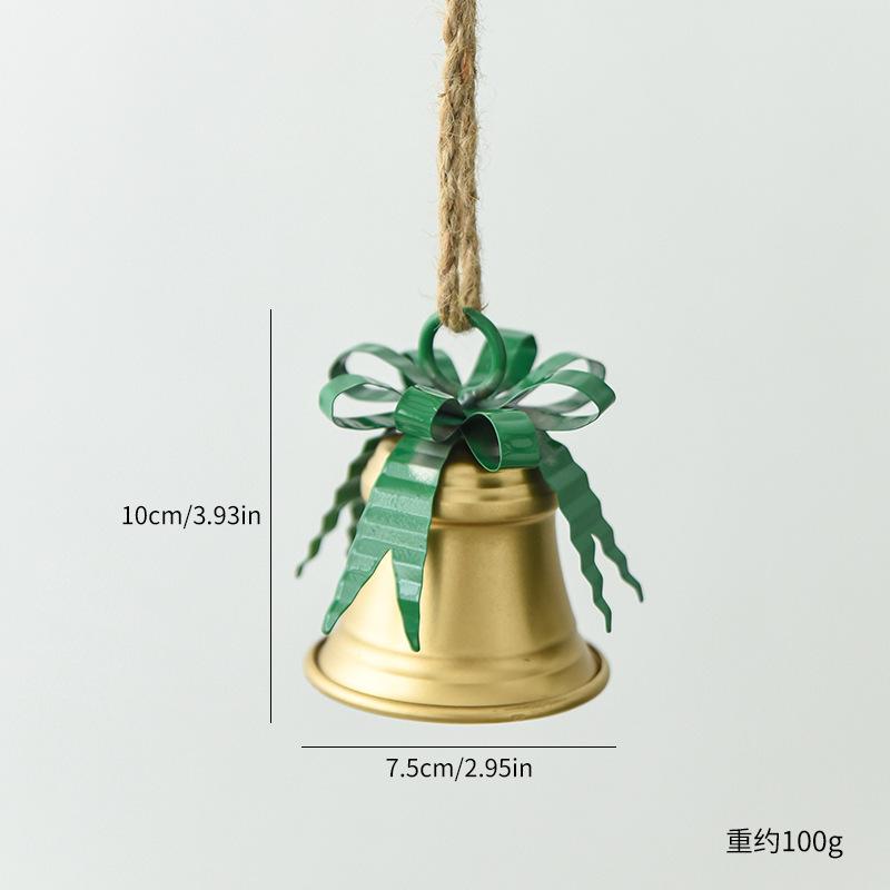 Wrought Iron Christmas Bell Pendant Christmas Tree Decoration Pendant Christmas Decoration Shopping Mall Window Arrangement