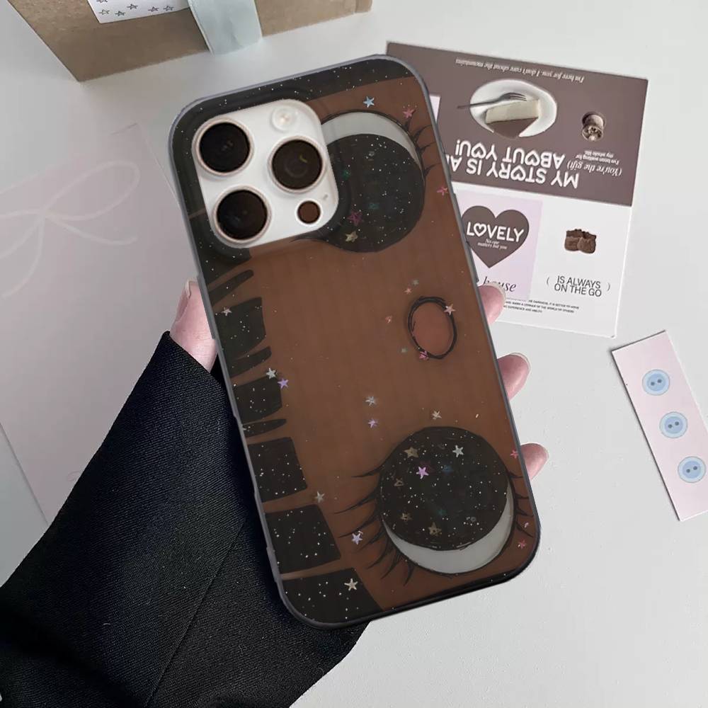 Comic Girl For IPhone 17 16 15 Plus Pro Max 12 14 Plus 11 13 Wave Corrugated Stripe Funda Phone Cover