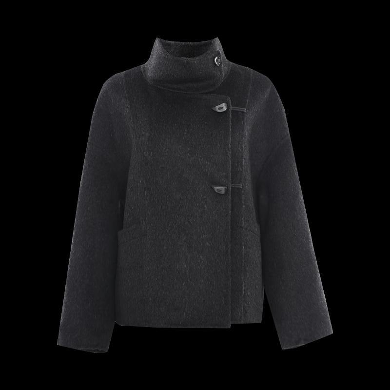 Women's Elegant Mid-Length Woolen Coat