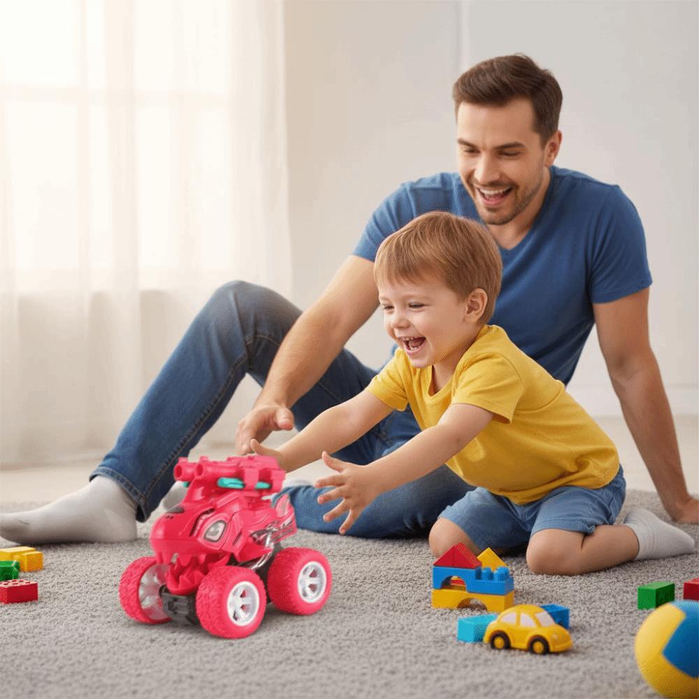 Model Engineering Truck Dinosaur Inertial Ejection Toy Car Shark Ejection Car Children's Toy
