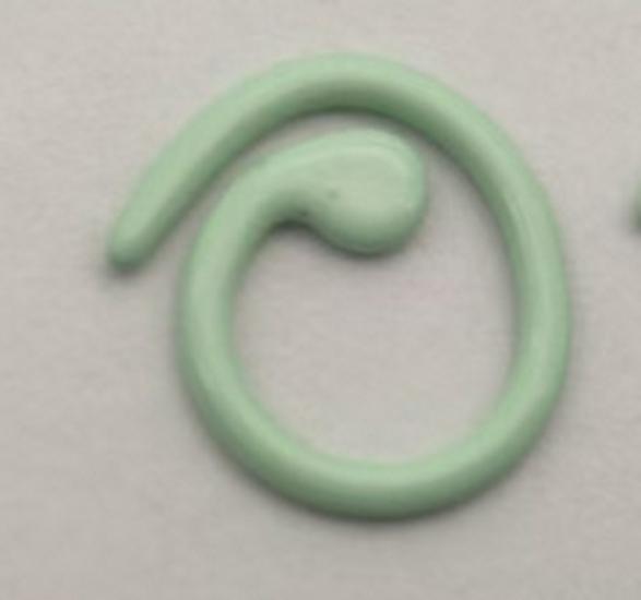 Monasse Spiral Metal Painted Stitch & Weaving Markers for Crochet & Knitting